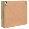 Tükörszekrény polcokkal kézműves tölgy 59 x 17 x 55 cm Faanyag