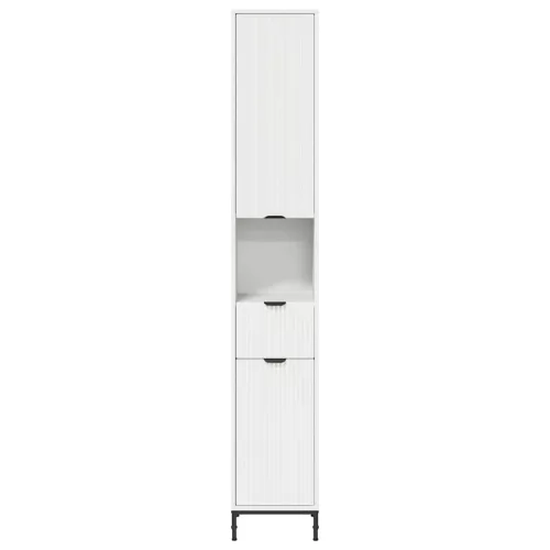 Fürdőszobai magas szekrény Fehér 31.5 x 33 x 190 cm Faanyag