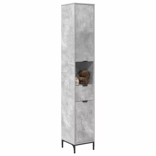 Fürdőszobai magas szekrény Beton szürke 31.5 x 33 x 190 cm
