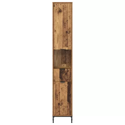 Fürdőszobai magas szekrény Régi fa 31.5 x 33 x 190 cm Faanyag