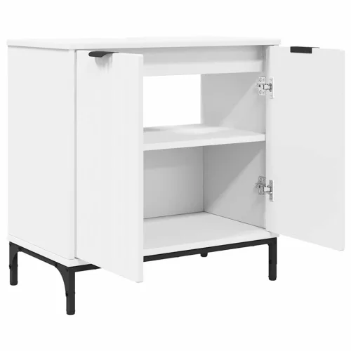 Fürdőszobai mosdószekrény Fehér 60.5 x 33.5 x 61 cm Faanyag