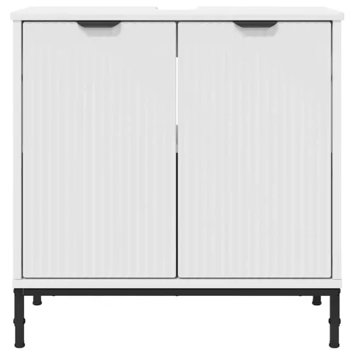 Fürdőszobai mosdószekrény Fehér 60.5 x 33.5 x 61 cm Faanyag