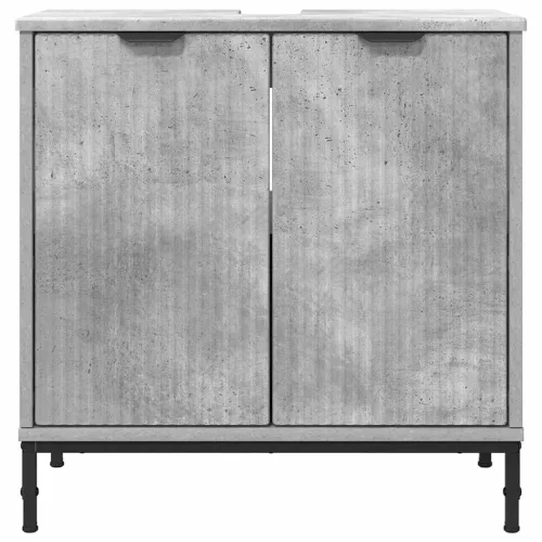 Fürdőszobai mosdószekrény Beton szürke 60.5 x 33.5 x 61 cm