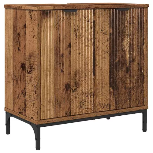 Fürdőszobai mosdószekrény Régi fa 60.5 x 33.5 x 61 cm Faanyag