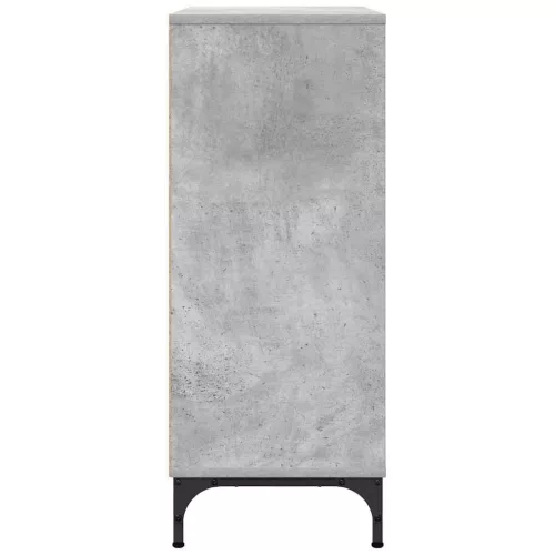 Széf fiókkal Beton szürke 79.5 x 33 x 82 cm Faanyag