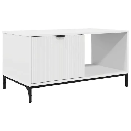 Dohányzóasztal Fehér 90 x 49 x 46 cm Faanyag