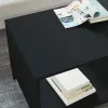 Dohányzóasztal Fekete 90 x 49 x 46 cm Faanyag
