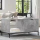 Dohányzóasztal Beton szürke 90 x 49 x 46 cm Faanyag