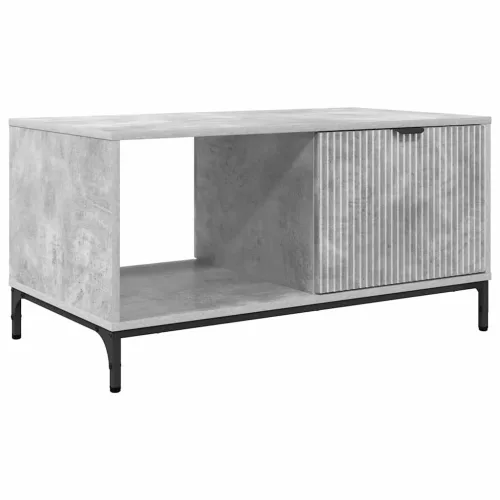 Dohányzóasztal Beton szürke 90 x 49 x 46 cm Faanyag