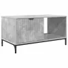 Dohányzóasztal Beton szürke 90 x 49 x 46 cm Faanyag