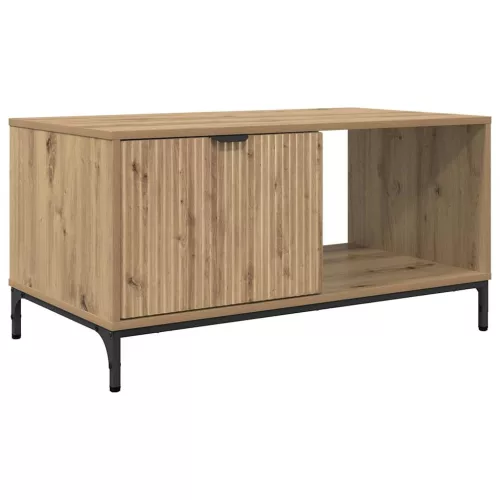 Dohányzóasztal kézműves tölgy 90 x 49 x 46 cm Faanyag