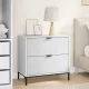 Éjjeli asztal fiókkal Fehér 63.5 x 36 x 61 cm Faanyag