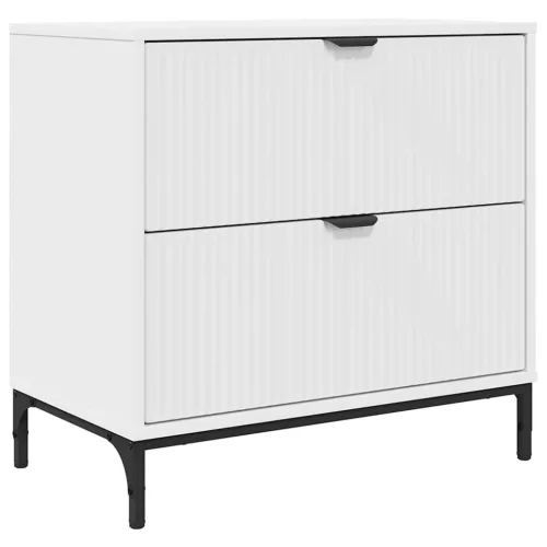 Éjjeli asztal fiókkal Fehér 63.5 x 36 x 61 cm Faanyag