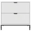 Éjjeli asztal fiókkal Fehér 63.5 x 36 x 61 cm Faanyag