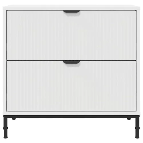 Éjjeli asztal fiókkal Fehér 63.5 x 36 x 61 cm Faanyag