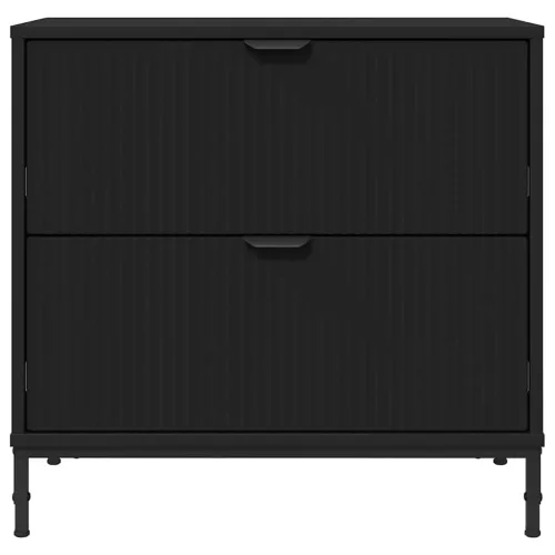 Éjjeli asztal fiókkal Fekete 63.5 x 36 x 61 cm Faanyag