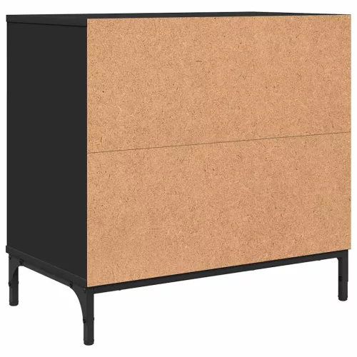 Éjjeli asztal fiókkal Fekete 63.5 x 36 x 61 cm Faanyag