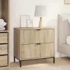 Éjjeli asztal fiókkal sonoma tölgy 63.5 x 36 x 61 cm Faanyag