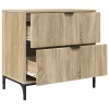 Éjjeli asztal fiókkal sonoma tölgy 63.5 x 36 x 61 cm Faanyag