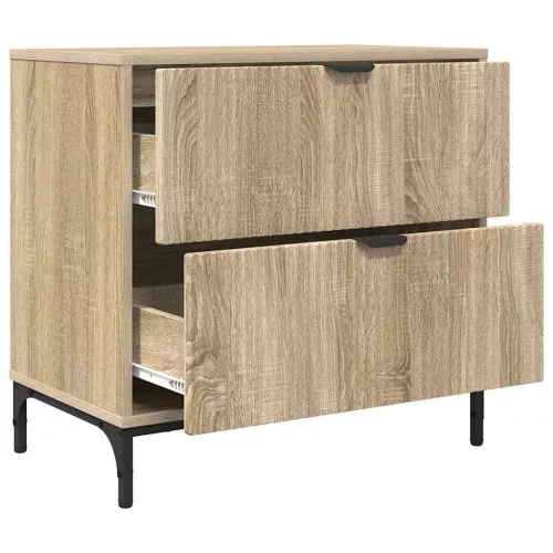 Éjjeli asztal fiókkal sonoma tölgy 63.5 x 36 x 61 cm Faanyag