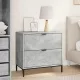 Éjjeli asztal fiókkal Beton szürke 63.5 x 36 x 61 cm Faanyag