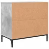 Éjjeli asztal fiókkal Beton szürke 63.5 x 36 x 61 cm Faanyag