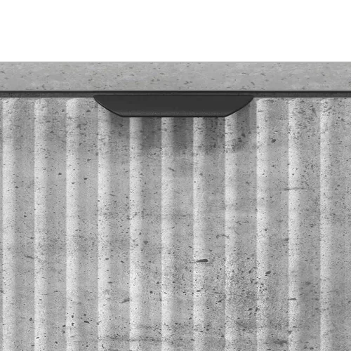 Éjjeli asztal fiókkal Beton szürke 63.5 x 36 x 61 cm Faanyag