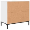 Éjjeli asztal Magasfényű fehér 63.5 x 36 x 61 cm Faanyag