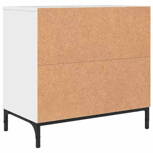 Éjjeli asztal Magasfényű fehér 63.5 x 36 x 61 cm Faanyag