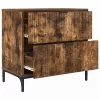 Éjjeli asztal fiókkal Füstölt tölgy 63.5 x 36 x 61 cm Faanyag
