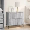 Éjjeli asztal fiókkal Szürke sonoma 63.5 x 36 x 61 cm Faanyag