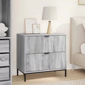   Éjjeli asztal fiókkal Szürke sonoma 63.5 x 36 x 61 cm Faanyag