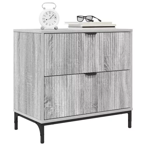 Éjjeli asztal fiókkal Szürke sonoma 63.5 x 36 x 61 cm Faanyag