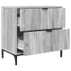 Éjjeli asztal fiókkal Szürke sonoma 63.5 x 36 x 61 cm Faanyag