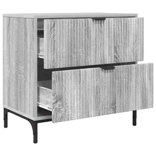 Éjjeli asztal fiókkal Szürke sonoma 63.5 x 36 x 61 cm Faanyag
