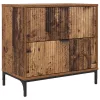Éjjeli asztal fiókkal Régi fa 63.5 x 36 x 61 cm Faanyag