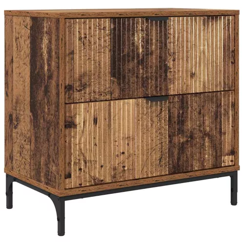 Éjjeli asztal fiókkal Régi fa 63.5 x 36 x 61 cm Faanyag