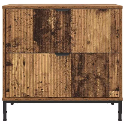 Éjjeli asztal fiókkal Régi fa 63.5 x 36 x 61 cm Faanyag