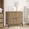 Éjjeli asztal fiókkal kézműves tölgy 63.5 x 36 x 61 cm Faanyag