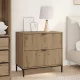 Éjjeli asztal fiókkal kézműves tölgy 63.5 x 36 x 61 cm Faanyag