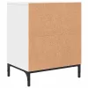 Éjjeliszekrények fiókkal 2 pcs Fehér 49 x 36 x 61 cm Faanyag