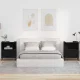 Éjjeliszekrények fiókkal 2 pcs Fekete 49 x 36 x 61 cm Faanyag