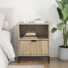 Éjjeli asztal fiókkal sonoma tölgy 49 x 36 x 61 cm Faanyag