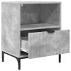 Éjjeliszekrények 2 pcs Beton szürke 49 x 36 x 61 cm Faanyag