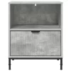 Éjjeliszekrények 2 pcs Beton szürke 49 x 36 x 61 cm Faanyag