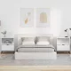 Éjjeliszekrények 2 pcs Magasfényű fehér 49 x 36 x 61 cm Faanyag