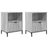 Éjjeliszekrények 2 pcs Szürke sonoma 49 x 36 x 61 cm Faanyag