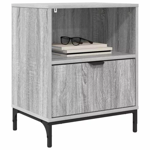 Éjjeliszekrények 2 pcs Szürke sonoma 49 x 36 x 61 cm Faanyag