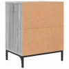 Éjjeliszekrények 2 pcs Szürke sonoma 49 x 36 x 61 cm Faanyag