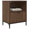 Éjjeliszekrények 2 pcs barna tölgy 49 x 36 x 61 cm Faanyag
